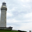 角島灯台。灯塔は珍しい「無塗装の総御影石造り」で、日本海側初の洋式灯台として稼働中