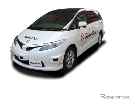 IBEO レーザスキャナを搭載したRoboCar MiniVan