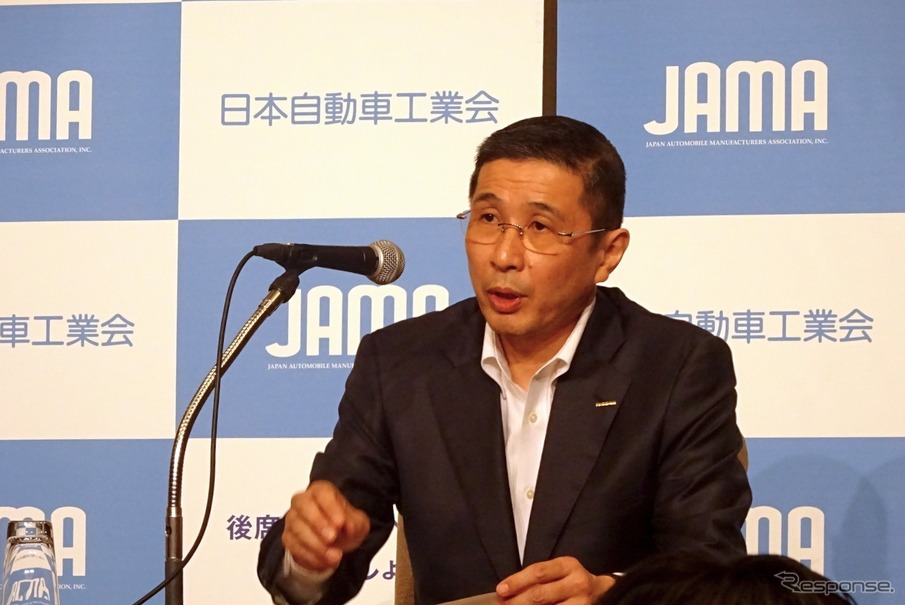 日本自動車工業会の西川廣人会長（資料画像）