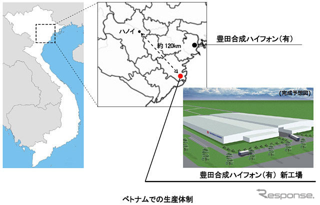 豊田合成 ベトナムでの生産体制