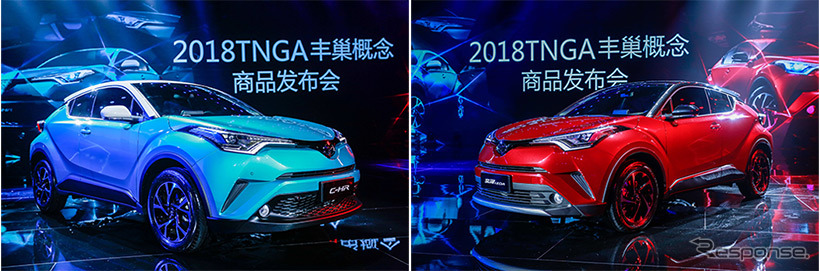 トヨタ C-HR と兄弟車の イゾア（北京モーターショー2018）