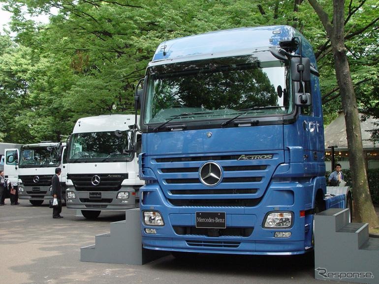 【新型『アクトロス』日本発表】国産トラックよりも価格は安くなる
