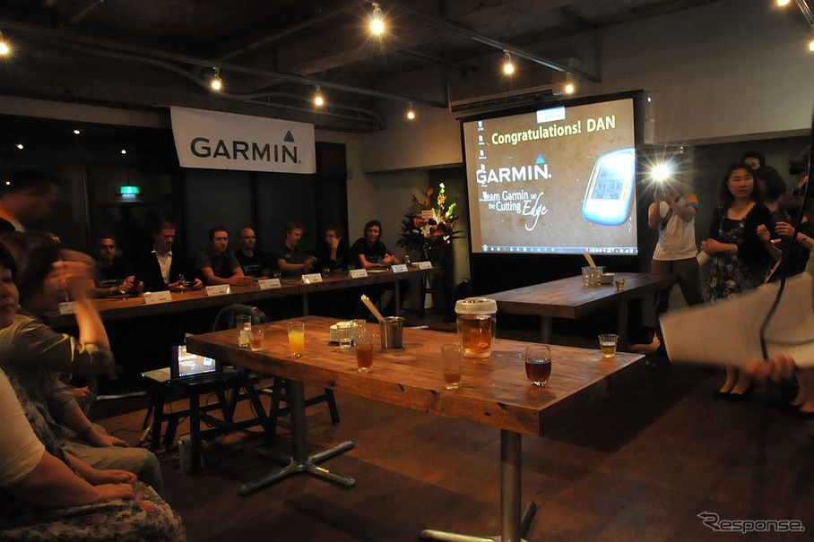 Team Garmin-Transitions の祝勝パーティが関係者やファンを招いて東京都内で行われた