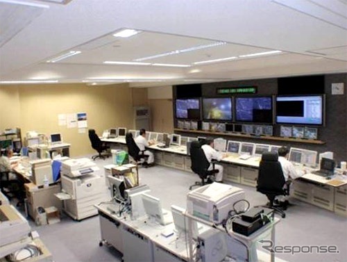 道路管制システムがおかれているシステムNEXCO東日本施設制御室（東北支社管内）の状況