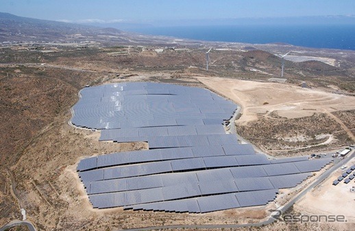 スペインに設置している太陽光発電所
