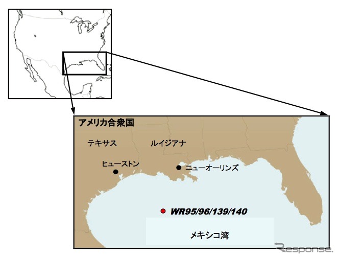 権益を取得した地域の位置