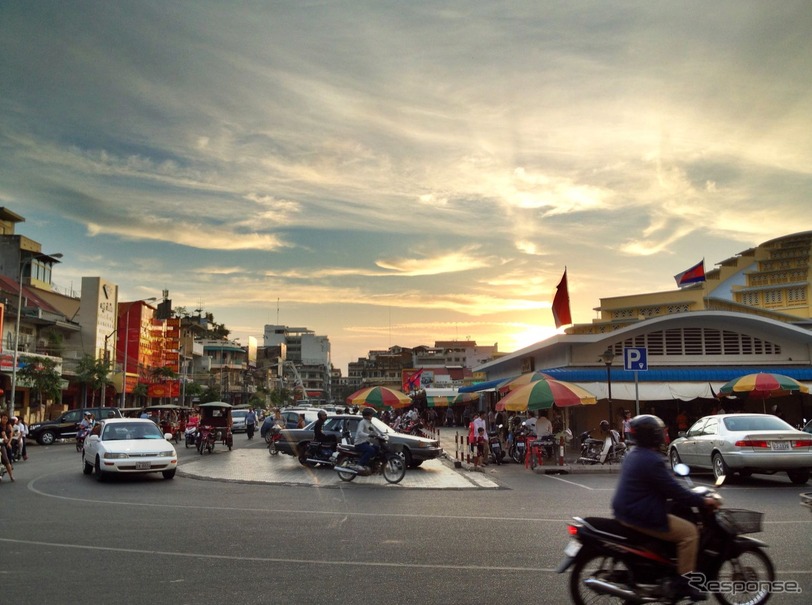 カンボジア プノンペンの街並み