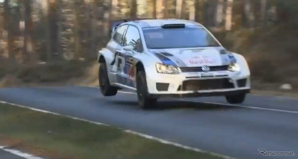 フォルクスワーゲン ポロR WRCのテスト映像