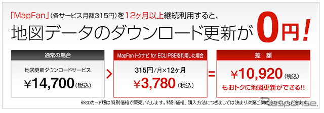 MapFan トクナビ for ECLIPSE