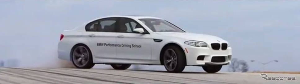 BMWM5による連続ドリフト走行ギネス世界記録挑戦の予告映像