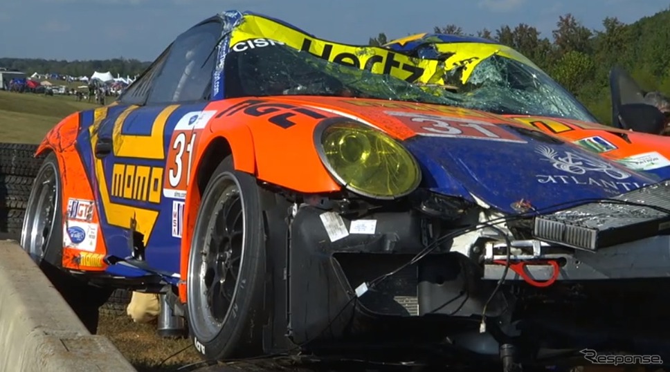 ALMS（アメリカン・ル・マン・シリーズ）で起きた2台のポルシェ911の大クラッシュ