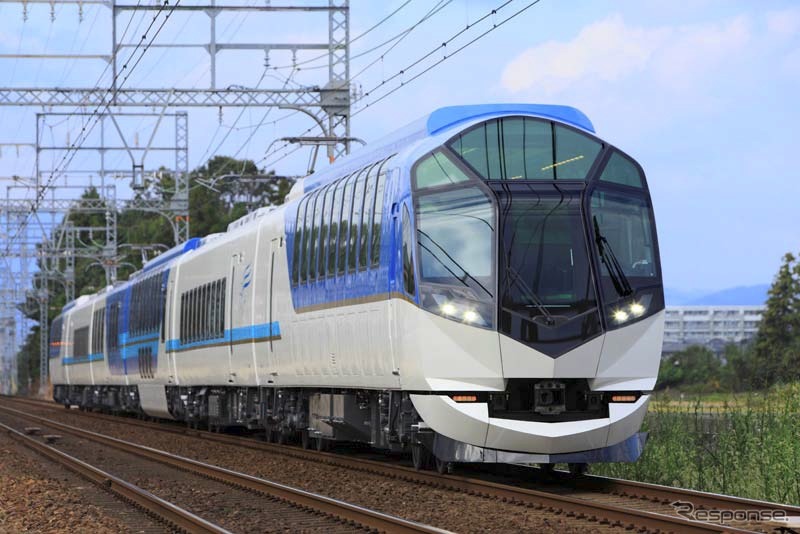 近鉄の観光特急「しまかぜ」。JR西日本と近鉄などは来年1月、伊勢神宮と出雲大社を同列車とJRの寝台特急「トワイライトエクスプレス」車両で巡るツアーを実施する