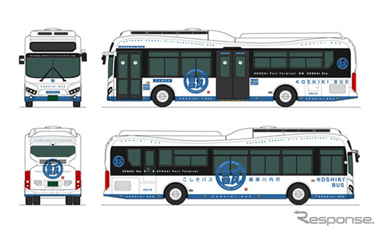 電気バスの外観デザイン