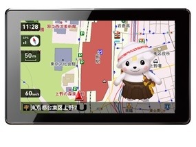 全国47都道府県のご当地キャラが3Dで登場するユピテル製ポータブルナビ「Yuru Teru」