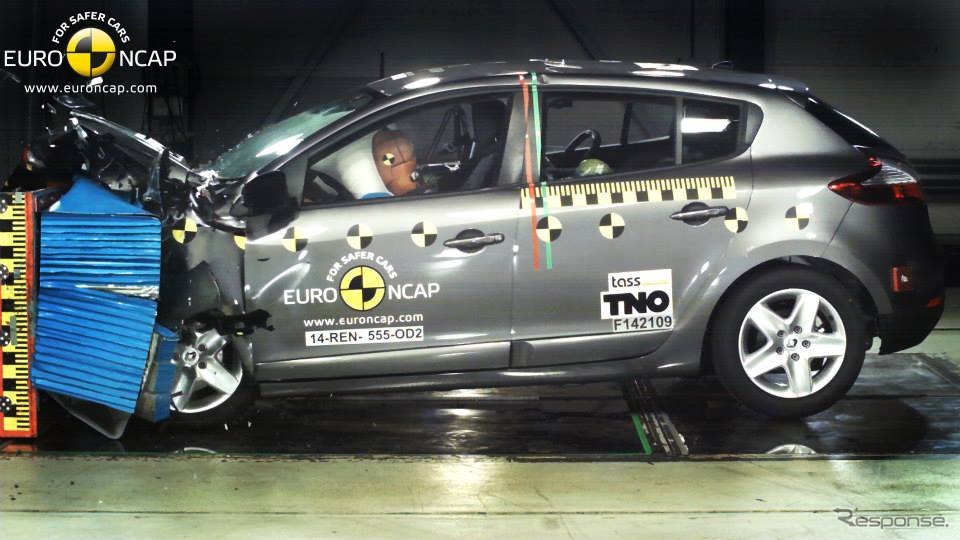 ルノー メガーヌ のユーロNCAP衝突テスト