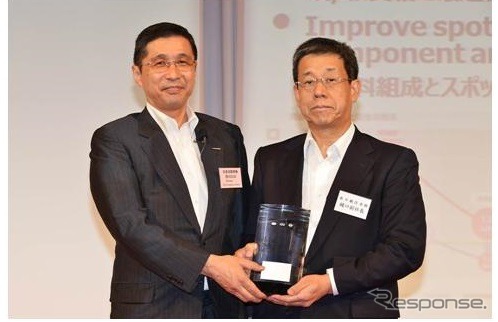 新日鉄住金、日産のグローバル・サプライヤー・アワード・イノベーション賞を受賞