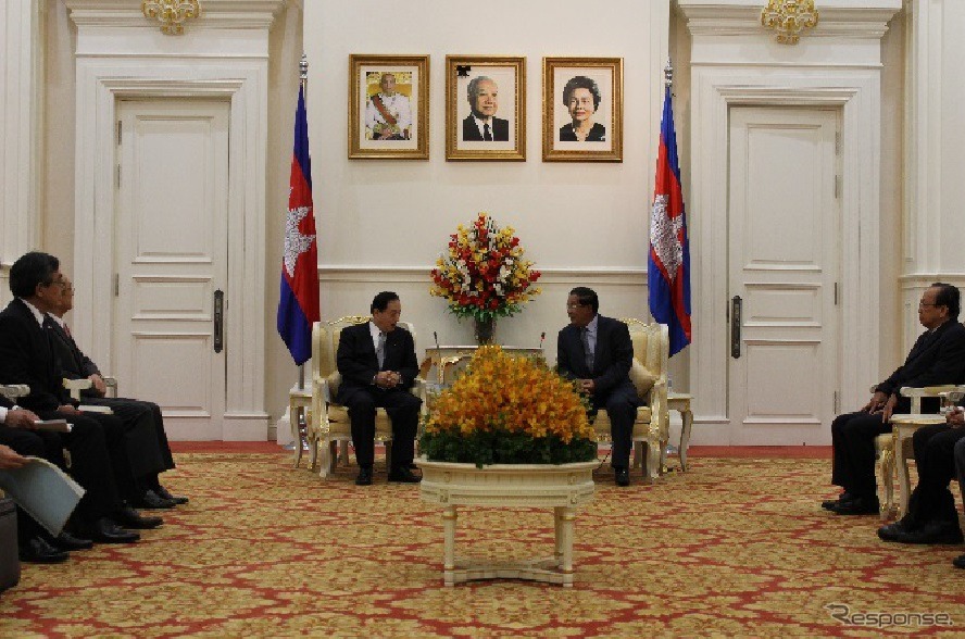 太田国土交通大臣、カンボジアのフン・セン首相と会談