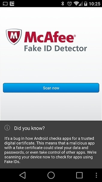 「Fake ID Detector」画面イメージ