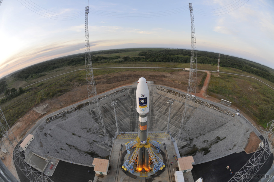 2013年にガリレオ測位衛星を打ち上げた際のソユーズロケット