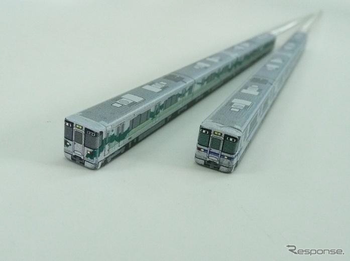 愛知環状鉄道がこのほど発売を開始した「ハシ鉄」。2000系電車が持ち手部分に描かれている。