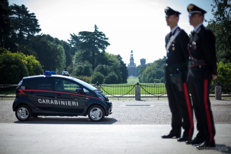 三菱自動車がイタリア国家治安警察隊に i-MiEV を23台納車