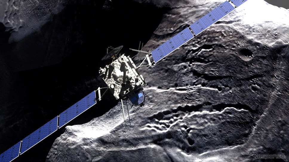彗星に着陸するロゼッタ探査機のフィラエ着陸機