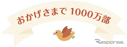 ことりっぷ・1000万部記念ロゴ