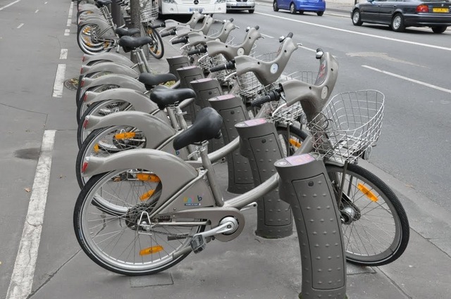 パリの貸し自転車ヴェリブ