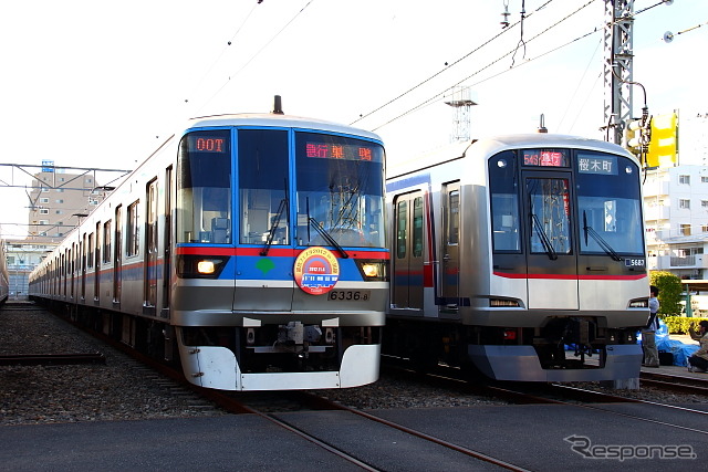 6300形など車両展示の様子。今回は11月15日に開催される。