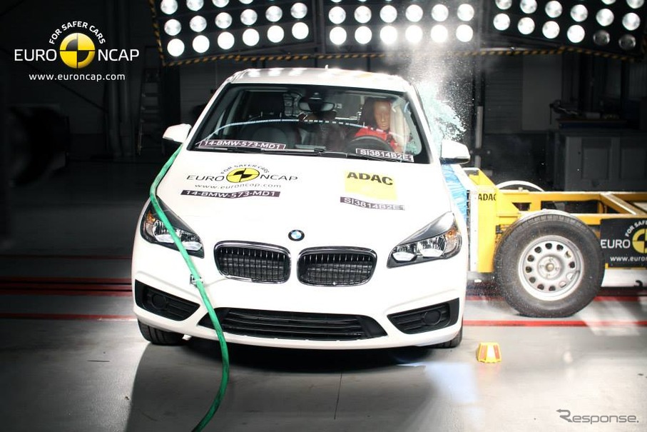 BMW 2シリーズ・アクティブツアラーのユーロNCAP衝突テスト