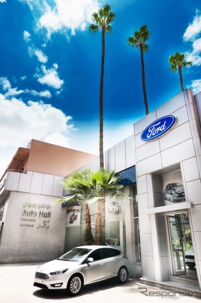 フォードモーターのモロッコ・カサブランカの営業事務所の完成イメージ