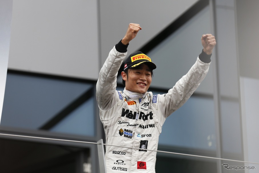 GP2で初の3位表彰台を獲得した松下信治。