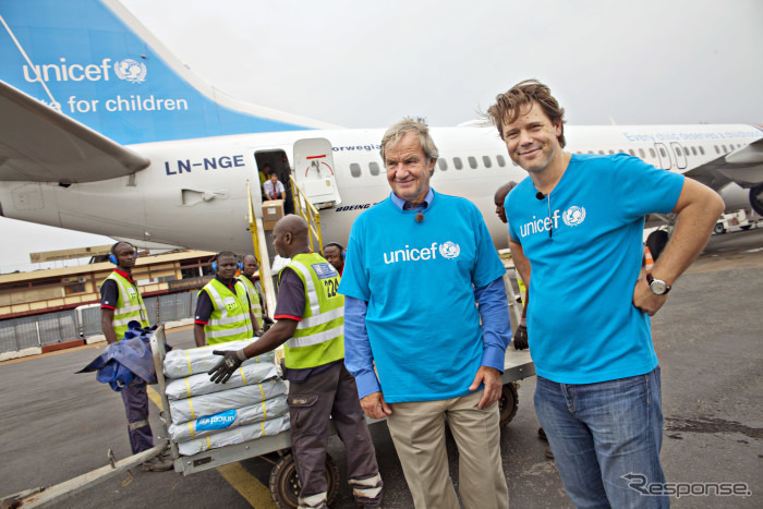 ノルウェー・エアシャトルとユニセフ、救援物資満載のシリア難民支援チャーター便を運航へ