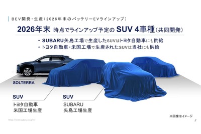 【株価】スバルが堅調、トヨタとのEV4車種相互供給計画が好感される 画像