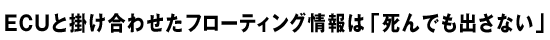 ECUȳݤ碌եƥ󥰾ϡֻǤФʤ