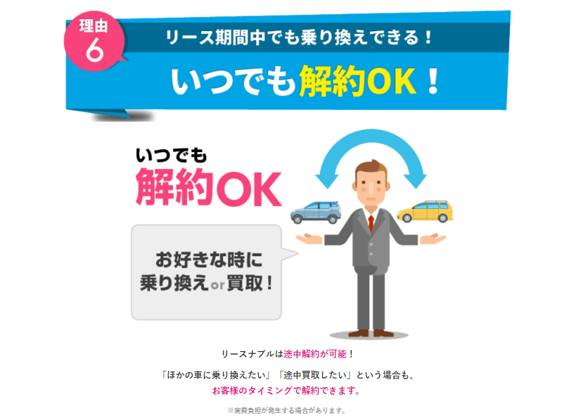 いつでも解約OK