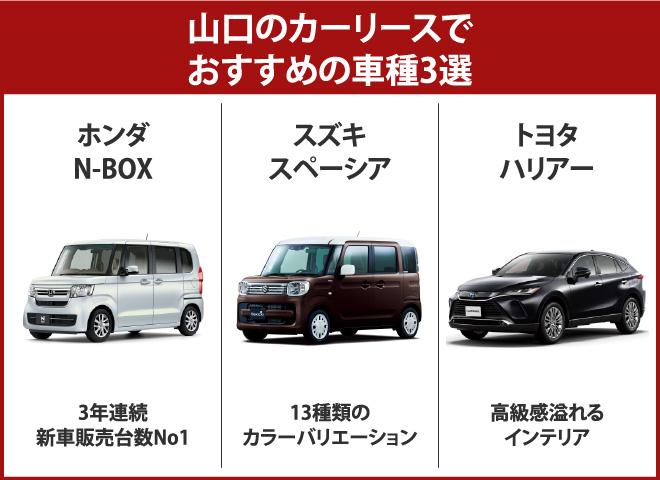 山口のカーリースでおすすめの車種3選