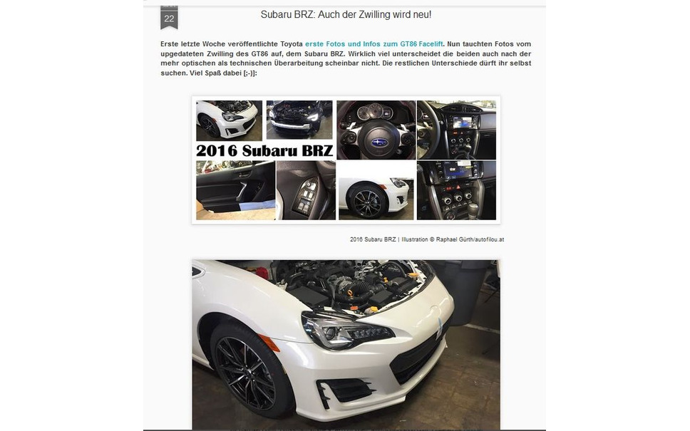 スバル Brz 初の大幅改良か 海外メディアがリーク 3枚目の写真 画像 レスポンス Response Jp スバル Brz 初の大幅改良か 海外メディアがリーク 3枚目の写真 画像 レスポンス Response Jp