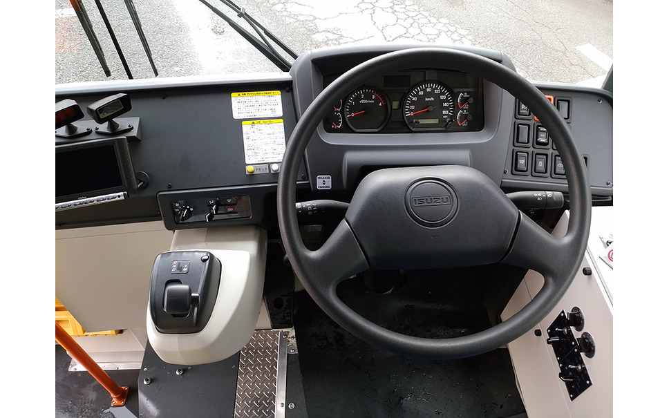 東京モーターフェス エルガの運転席 デフォルトの操作機器類 フォトレポート 2枚目の写真 画像 レスポンス Response Jp