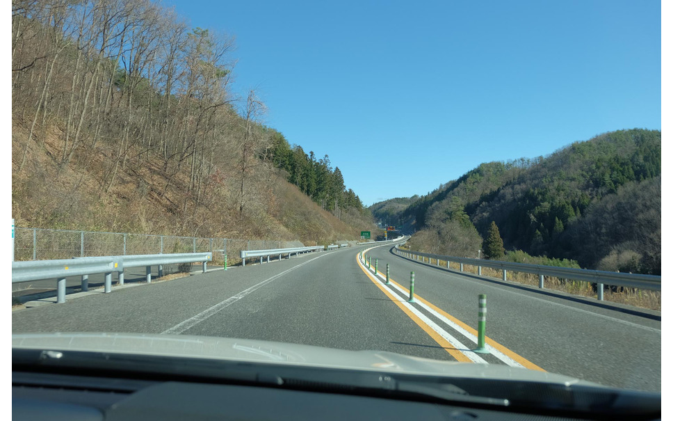 福島・阿武隈道路をクルーズ中。こういった道における新型インプレッサのクルーズ感はスウィートそのものだった。