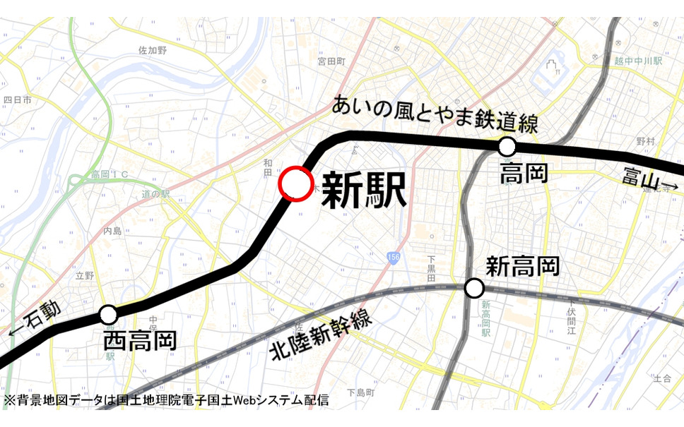 あいの風とやま鉄道の高岡新駅 名称は やぶなみ 18年春開業 3枚目の写真 画像 レスポンス Response Jp あいの風とやま鉄道の高岡新駅 名称は やぶなみ 18年春開業 3枚目の写真 画像 レスポンス Response Jp