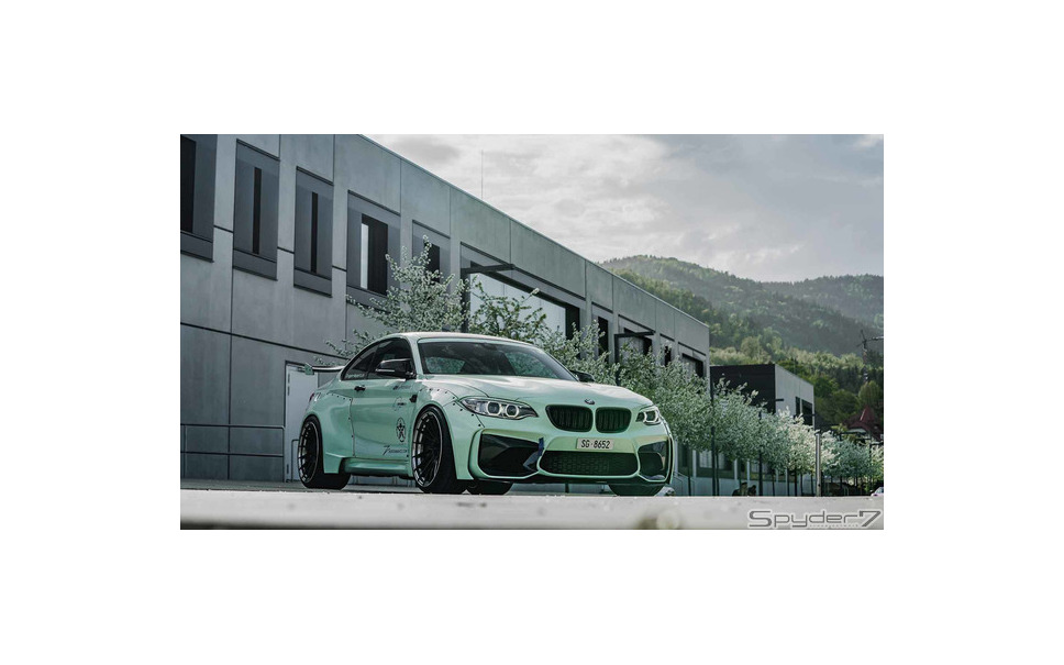 オバフェンにシャコタン Bmw M2 が過激に変身 4枚目の写真 画像 レスポンス Response Jp オバフェンにシャコタン Bmw M2 が過激に変身 4枚目の写真 画像 レスポンス Response Jp