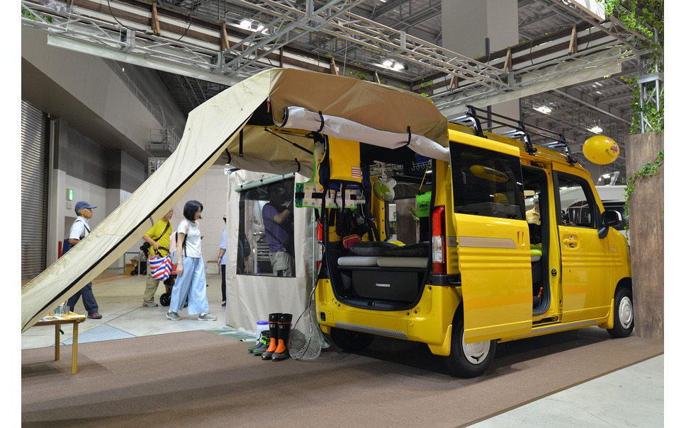 早くもホンダ N Van のキャンピングカーが登場 東京キャンピングカーショー18 1枚目の写真 画像 レスポンス Response Jp 早くもホンダ N Van のキャンピングカーが登場 東京キャンピングカーショー18 1枚目の写真 画像 レスポンス Response Jp