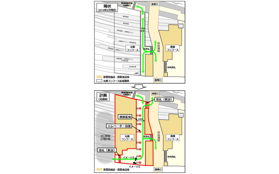 品川駅の京浜東北線北行と山手線外回りの乗換えが対面に 現3 4番線ホームを拡幅 22年 2枚目の写真 画像 レスポンス Response Jp 品川駅の京浜東北線北行と山手線外回りの乗換えが対面に 現3 4番線ホームを拡幅 22年 2枚目の写真 画像 レスポンス Response Jp