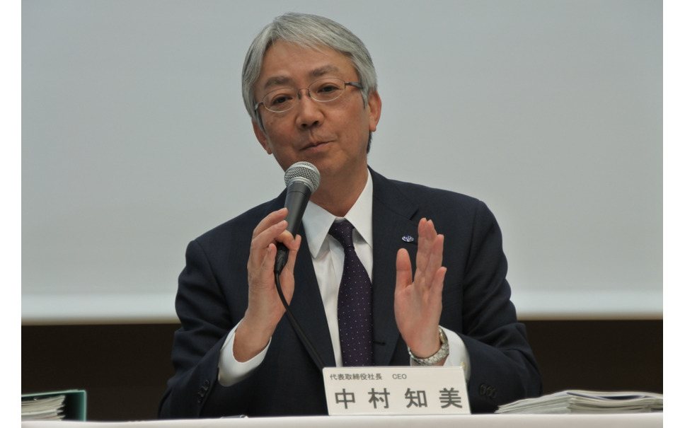 スバル中村社長 3期連続の減益も 稼ぐ力は落ちていない 1枚目の写真 画像 レスポンス Response Jp