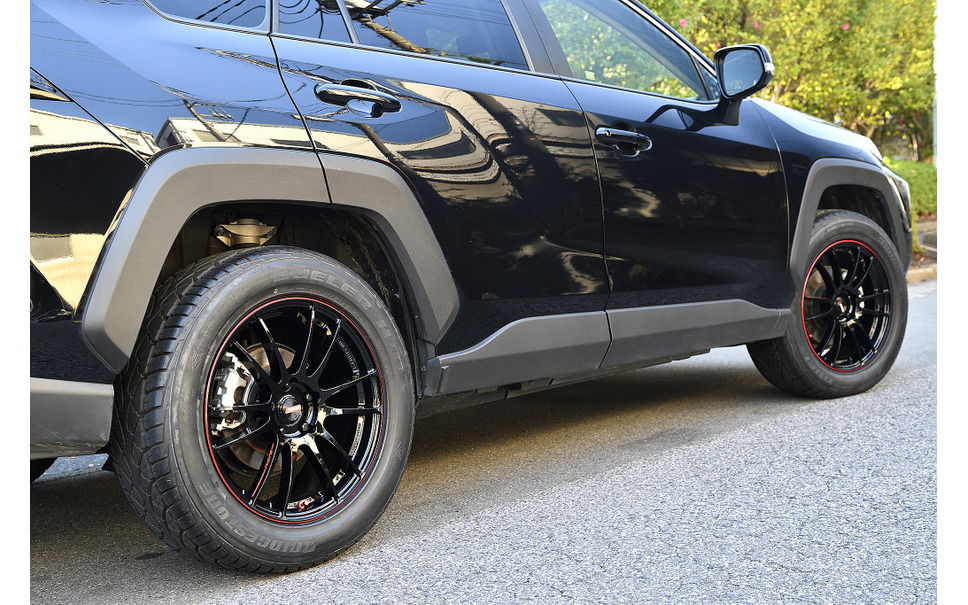 RAYS Gram Lights 57Xtreme REVLIMIT EDITION 装着サイズ:18x7 1/2J +49 5H-114.3 カラー:ブラック&マシニング/E-pro Coat 装着タイヤサイズ:255/55R18