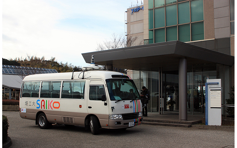 埼玉工業大学レベル3自動運転バスが8か月で650km走行 後付けaiシステムの21年実用化めざす 6枚目の写真 画像 レスポンス Response Jp