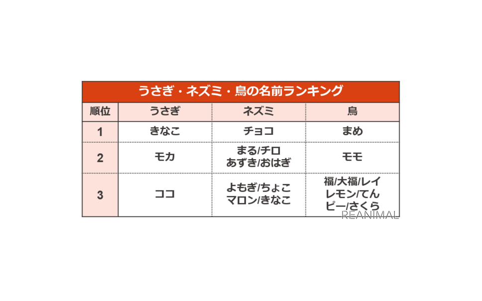 ペットの名前ランキング アイペット損保がを発表 リアニマル 11枚目の写真 画像 レスポンス Response Jp