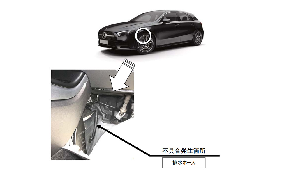 メルセデスベンツ Aクラス エアコン排水ホースから水漏れ 2枚目の写真 画像 レスポンス Response Jp メルセデスベンツ Aクラス エアコン排水ホースから水漏れ 2枚目の写真 画像 レスポンス Response Jp