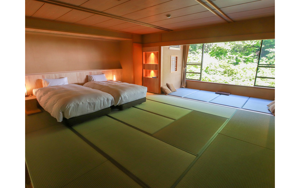 ドライブには素敵なお宿を 部屋の真ん中に浴槽を配置した斬新な客室4部屋が誕生 扉温泉 明神館 6枚目の写真 画像 レスポンス Response Jp